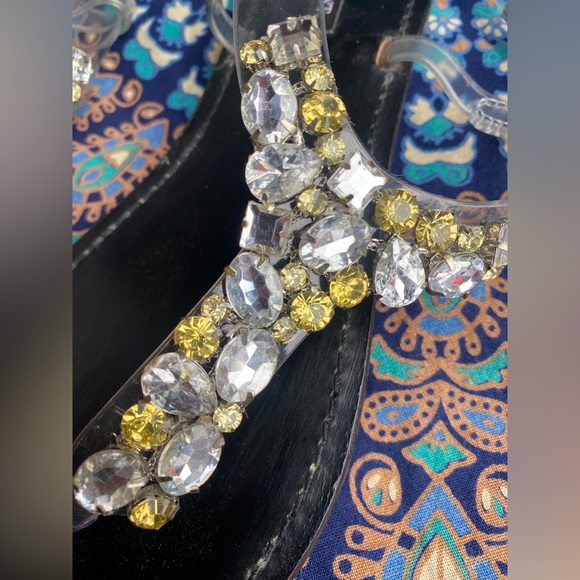 Shoemint Jeweled Sandal - 9 - Picture 6 of 7